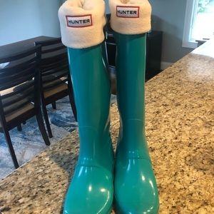 Tall hunter boots with the socks included